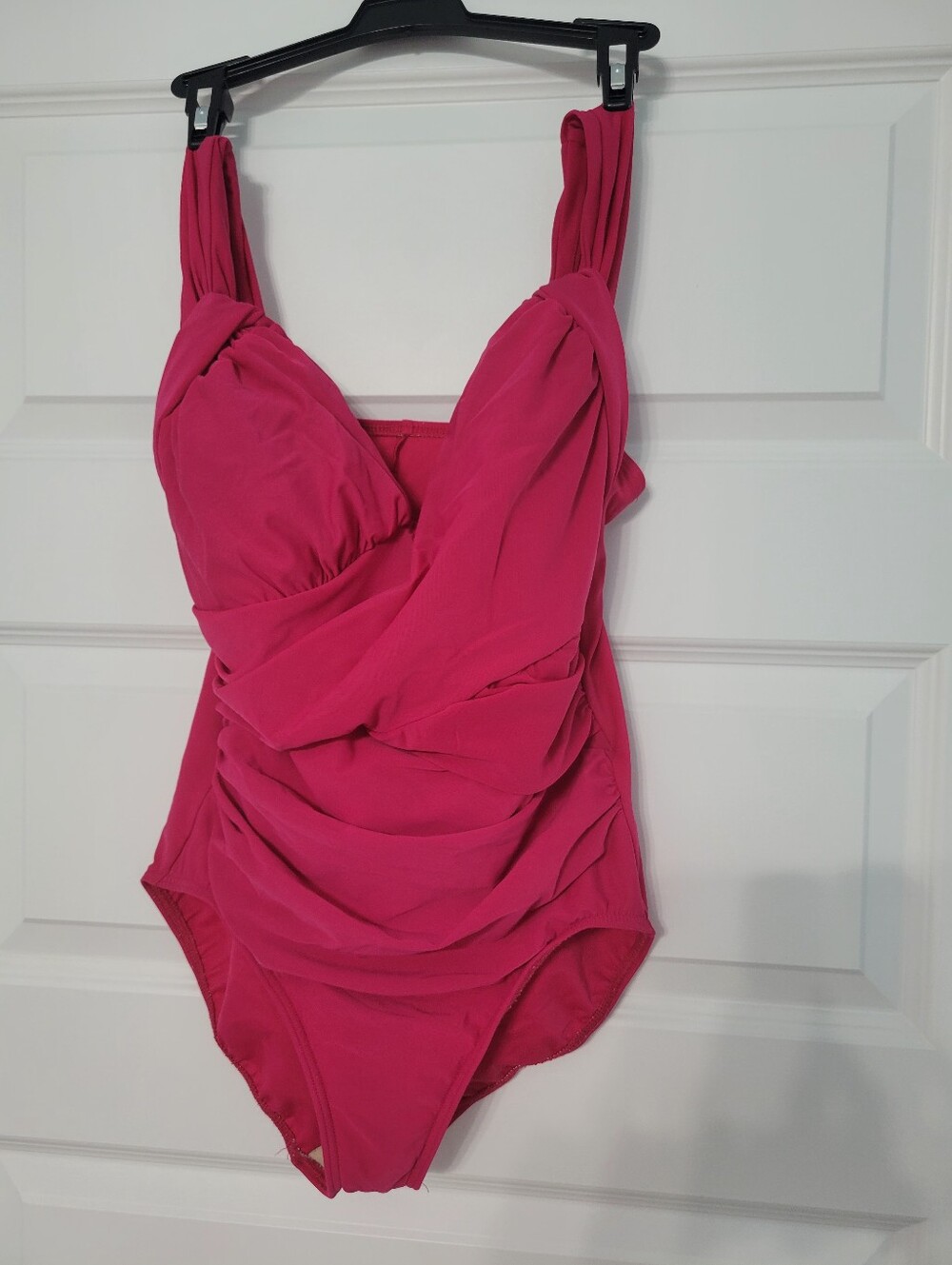 Miraclesuit Hot Pink Ruched One-Piece Swim